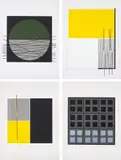 Vibrations: four plates by Jesús Rafael Soto, 1969, Four screenprints in colours from the set of eight, on cardboard, with title and justification pages, with full margins,, sold Jan 2015