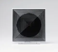 11 + 1 by Victor Vasarely, 1985, Eleven screenprints in colours, on Arches paper, with full margins, and two screenprints on Plexiglas presented on a sin, sold Jan 2015