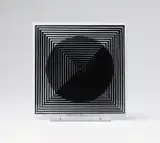 Victor Vasarely, 11 + 1, 1985, Eleven screenprints in colours, on Arches paper, with full margins, and two screenprints on Plexiglas presented on a single stand (as issued),