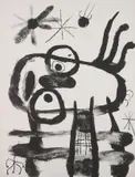 Album 19: plate 19 by Joan Miró, 1961, Lithograph, on Arches paper, the full sheet, sold Jan 2015