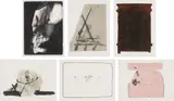 St. Gallen Album: six plates by Antoni Tàpies, 1965, Six lithographs in colours from the set of 10, on Rives BFK paper, with full margins,, sold Jan 2015