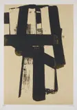 Lithographie no 31 by Pierre Soulages, 1974, Lithgraph in colours, on Arches paper, with full margins,, sold Jan 2015