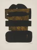 Pierre Soulages, Eau forte no 24, 1974, Etching and aquatint in colours, on Arches paper, with full margins,