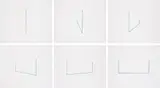 Fred Sandback, Serie von 6 Lithographien (Six Lithographs), 1975, The complete set of six lithographs in colours, on handmade paper, with full margins,