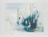 Richard Hamilton, Soft Blue Landscape, 1979, Collotype in colours, on Ivorex paper, with full margins,