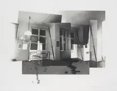 Berlin Interior by Richard Hamilton, 1979, Photogravure, engraving and hard-ground etching with roulette, aquatint and burnishing, on Rives paper, with full margin, sold Jan 2015