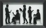 Julian Opie, The Gallery Staff I