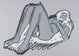 Tom Wesselmann, Monica Lying on Her Back, Knees Up, 1990, Lithograph and linocut in colours, on Arches White paper, the full sheet,