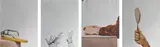 Cartella B by Michelangelo Pistoletto, 1983, The complete set of four screenprints in colours, on reflective mylar, the full sheets,, sold Jan 2015