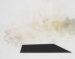 John Cage, Dramatic Fire, 1989, Aquatint and embossing on smoked J Whatman Mould Made paper, the full sheet,