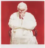 Yan Pei-ming, Pape Jean-Paul II, from Iĉones, 2005, Lithograph in colours, on BFK Rives paper, with full margins,