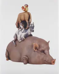 Stacked by Jeff Koons, 2003, Photolithograph in colours, on wove paper, with full margins,, sold Jan 2015