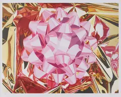 Pink Bow by Jeff Koons, 2013, Pigment print in colours, on Japanese watercolour paper, with full margins,, sold Jan 2015