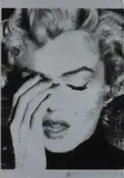 Russell Young, Marilyn Crying, 2013, Screenprint in enamel, on silver painted wove paper, the full sheet,