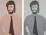 Alex Katz, Plaid Shirt 1; and Plaid Shirt 2