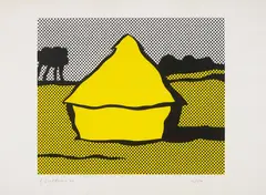 Roy Lichtenstein, Haystack, 1969, Screenprint in colours, on C. M. Fabriano 100/100 Cotone paper, with full margins,