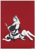 Queen Victoria by Banksy, 2003, Screenprint in colours, on wove paper, with full margins,, sold Jan 2015