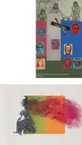 Ronald B. Kitaj, Mahler Becomes Politics: seven plates; Poster for New Perspective on Floors; and Kneeling Figure II, 1965-70; 1966; and 1967, seven screenprints in colours from the set of fifteen, on various coloured wove papers, with one screenprint and one lithograph in colours by Allen Jones, both on wove paper, all either with full margins or the full sheets,