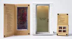 The 1:6 Scale Wrong Gallery by Maurizio Cattelan, 2005, Wood, brass, steel, aluminum, resin, plastic, glass and electric lighting, with accompanying copy of the Wrong Gallery T, sold Jan 2015