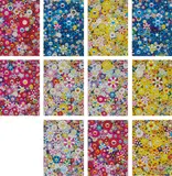 An Homage to Monopink 1960 D; An Homage to IKB 1957 C; An Homage to Marigold 1960 C; An Homage to Yves Klein, Multicolor C; An Homage to Monopink 1960 C; An Homage to Yves Klein, Multicolor D; An Homage to Monopink 1960 A; An Homage to Marigold 1960 D; An Homage to Yves Klein, Multicolor A; An Homage to IKB 1957 D; and An Homage to Marigold 1960 A by Takashi Murakami, 2012, Eleven offset lithographs in colours, on smooth wove paper, the full sheets,, sold Jan 2015