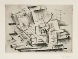 Georges Braque, Job, 1911, Drypoint, on Arches laid paper, with full margins (deckle on two sides), a rich impression with burr and printed with plate tone,