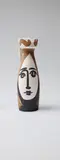 Visage (Face) by Pablo Picasso, 1955, White earthenware turned jug painted in colours,, sold Jun 2015