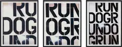 Christopher Wool, Run Dog Run, 1991, The complete set of three offset lithographs in colours, on smooth wove paper, with full margins,