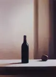 Flasche mit Apfel (Bottle with Apple) by Gerhard Richter, 2003, Digital Lambda print in colours, mounted between Plexiglas (as issued), the full sheet,, offered Jun 2015