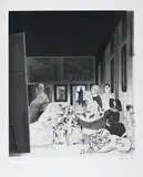 Richard Hamilton, Picasso's Meninas, from Hommage à Picasso, 1973, Hard-ground, soft-ground, and stipple etching, with roulette, open-bite and lift-ground aquatint, drypoint and burnishing, on Rives BFK paper, with full margins,