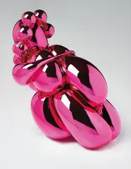 Jeff Koons, Dom Pérignon Balloon Venus (Magenta), 2013, Lacquered polyurethane resin in two parts, with Dom Pérignon Rosé Vintage 2003, and maintenance kit,