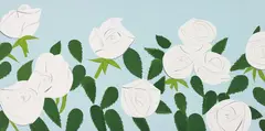 White Roses by Alex Katz, 2014, Screenprint in colours, on Saunders Waterford HP High White paper, the full sheet,, sold Jun 2015