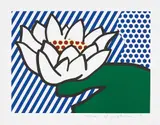 Roy Lichtenstein, Water Lily, 1993, Screenprint in colours, on Lana Royal paper, with full margins,