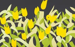 Yellow Tulips by Alex Katz, 2014, Screenprint in colours, on 4-ply Museum Board, the full sheet,, sold Jun 2015