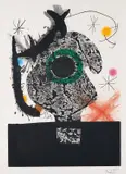 Joan Miró, Polyphème (Cyclops), 1968, Etching and aquatint with carborundum in colours and cement embossing, on Mandeure paper, with full margins,