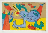 Suites pour Ubu Roi: plate 5 by Joan Miró, 1966, Lithograph in colours, on Arches Vellum paper, with full margins,, sold Jun 2015