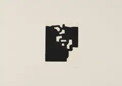 Batz by Eduardo Chillida, 1984, Etching with aquatint, on chine on Rives BFK paper, with full margins,, offered Jun 2015