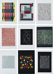 Connections by Anni Albers, 1925/1983, The complete set of nine screenprints in colours, on Cartiere Miliani of Fabriano Umbria Italia paper, with full margins, sold Jun 2015
