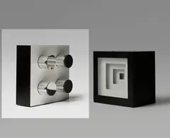 Dynamo Chronomatique by Martha Boto, 1969, Metal (painted and polished), with mylar and coloured cellophane inserts, lights and motor component,, offered Jun 2015
