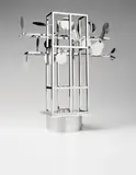 Nicolas Schöffer, Chronos X, 1971, Stainless steel, polished metal mirror disques, with motor,