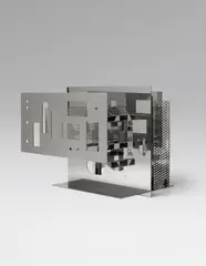 Nicolas Schöffer, Lux XII, 1969, Chrome-plated brass and steel,