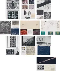 Dennis Oppenheim, Projects, 1973, The complete portfolio of 10 lithographs in colours, on Arches Cover paper, the full sheets,