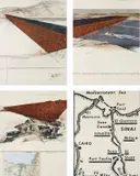 Christo & Jeanne-Claude, Ten Million Oil Drums Wall, Project for the Suez Canal