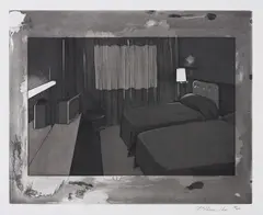 Motel I by Richard Hamilton, 1979, Soft-ground etching with open- and step-bite aquatint, burnisher and scraper, on Rives BFK paper, with full margins,, sold Jun 2015