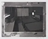 Richard Hamilton, Motel I, 1979, Soft-ground etching with open- and step-bite aquatint, burnisher and scraper, on Rives BFK paper, with full margins,