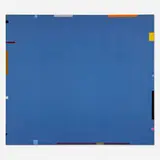 David Simpson, Blue Tract #7, 1975, acrylic on canvas