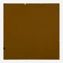 David Simpson, Block Party #2, 1975, acrylic on canvas