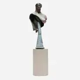Robert Graham, Heather Fragment, 1980, oil on bronze, concrete