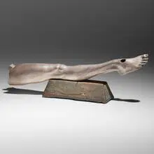 Robert Graham, Silver Leg Fragment, 1985, patinated bronze