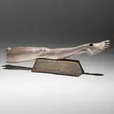 Robert Graham, Silver Leg Fragment, 1985, patinated bronze