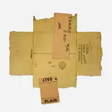 Robert Rauschenberg, Cardbird IV (from the Cardbird series), 1971, offset lithograph and screenprint in colors with collage of tape and staples mounted to corrugated cardboard